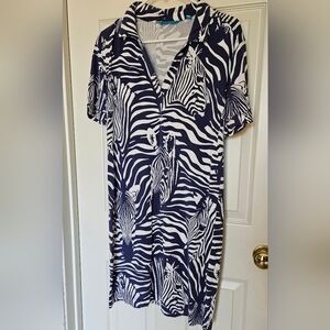 Tori Ricard Animal Print Dress Size Medium